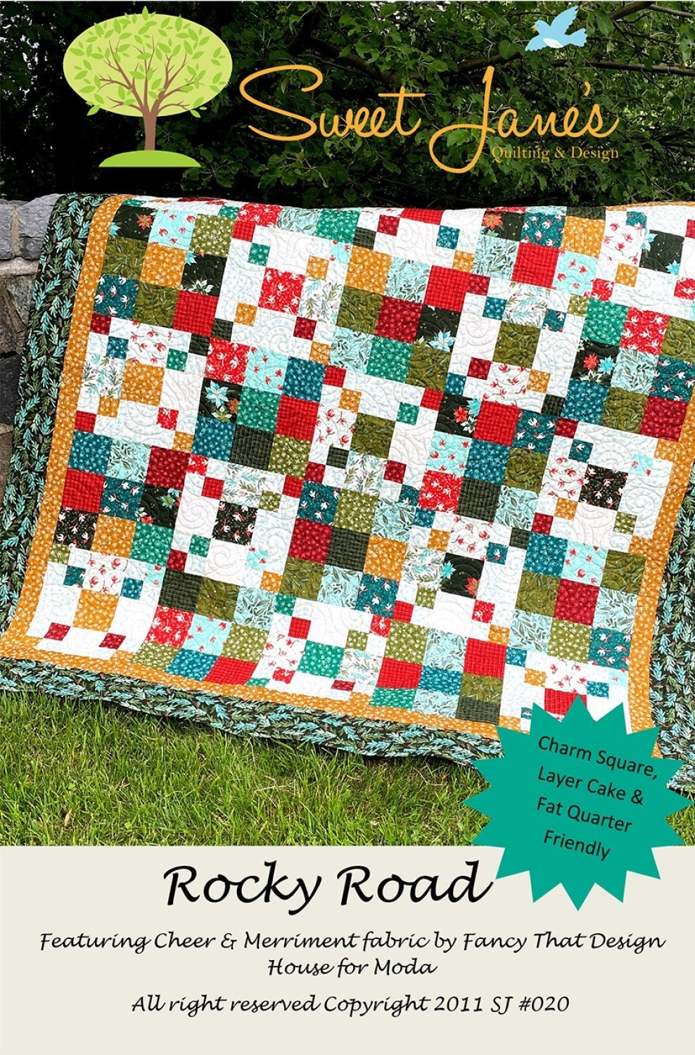 Rock Road SJ020, Paper pattern by Sweet Jane's Quilting and Design