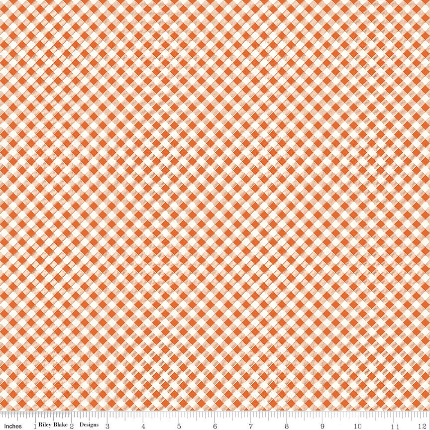 Bee Ginghams Autumn Bee Ginghams Lisa C12556-Autumn by Lori Holt for Riley Blake Sold in 1/2 yard Increments