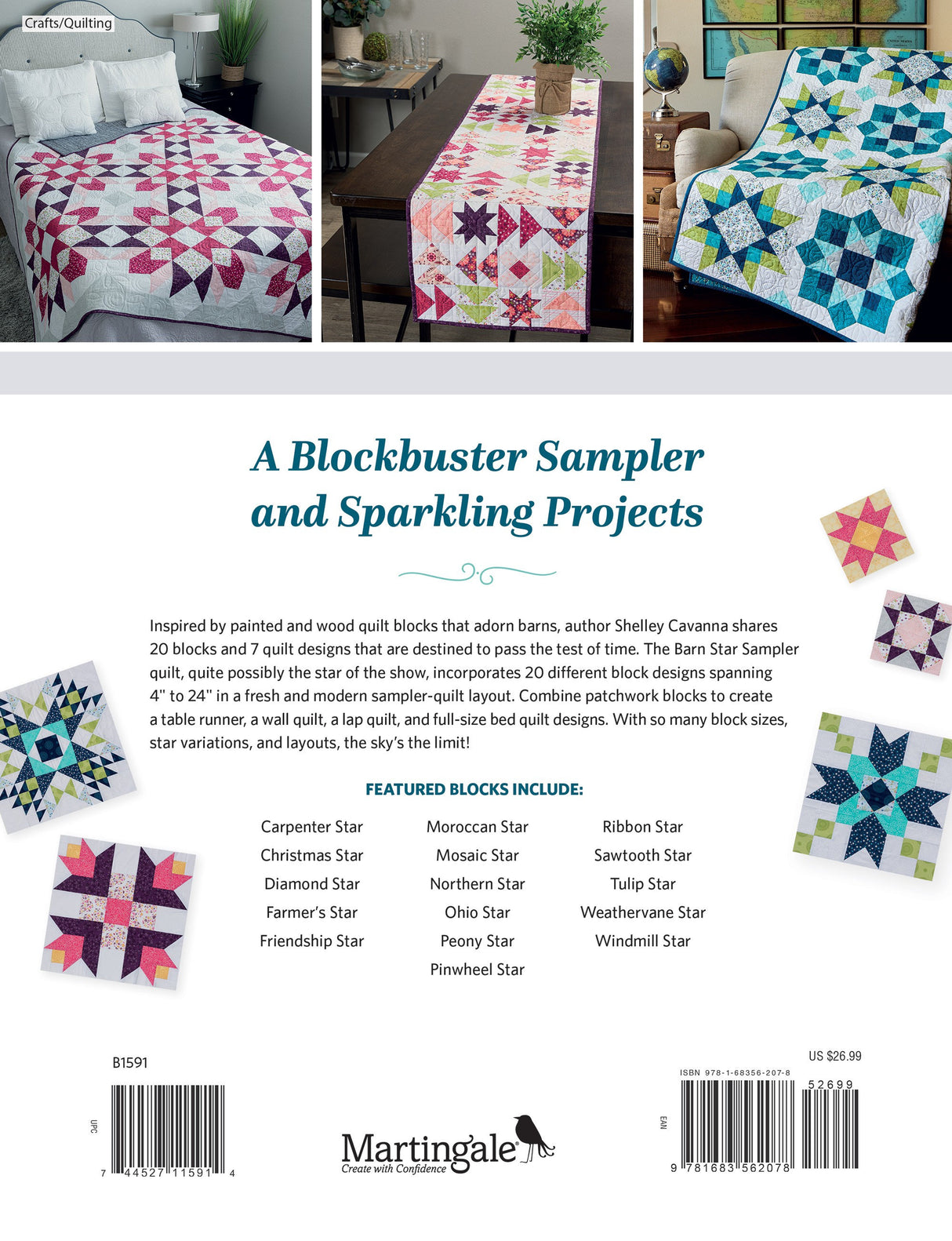 Barn Star Sampler Pattern Book B1691T