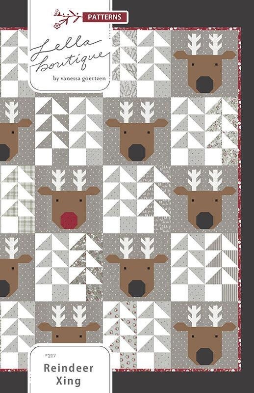 Reindeer Xing Pattern by Venessa Goertzen for Lella Boutique LB217 80 x 80