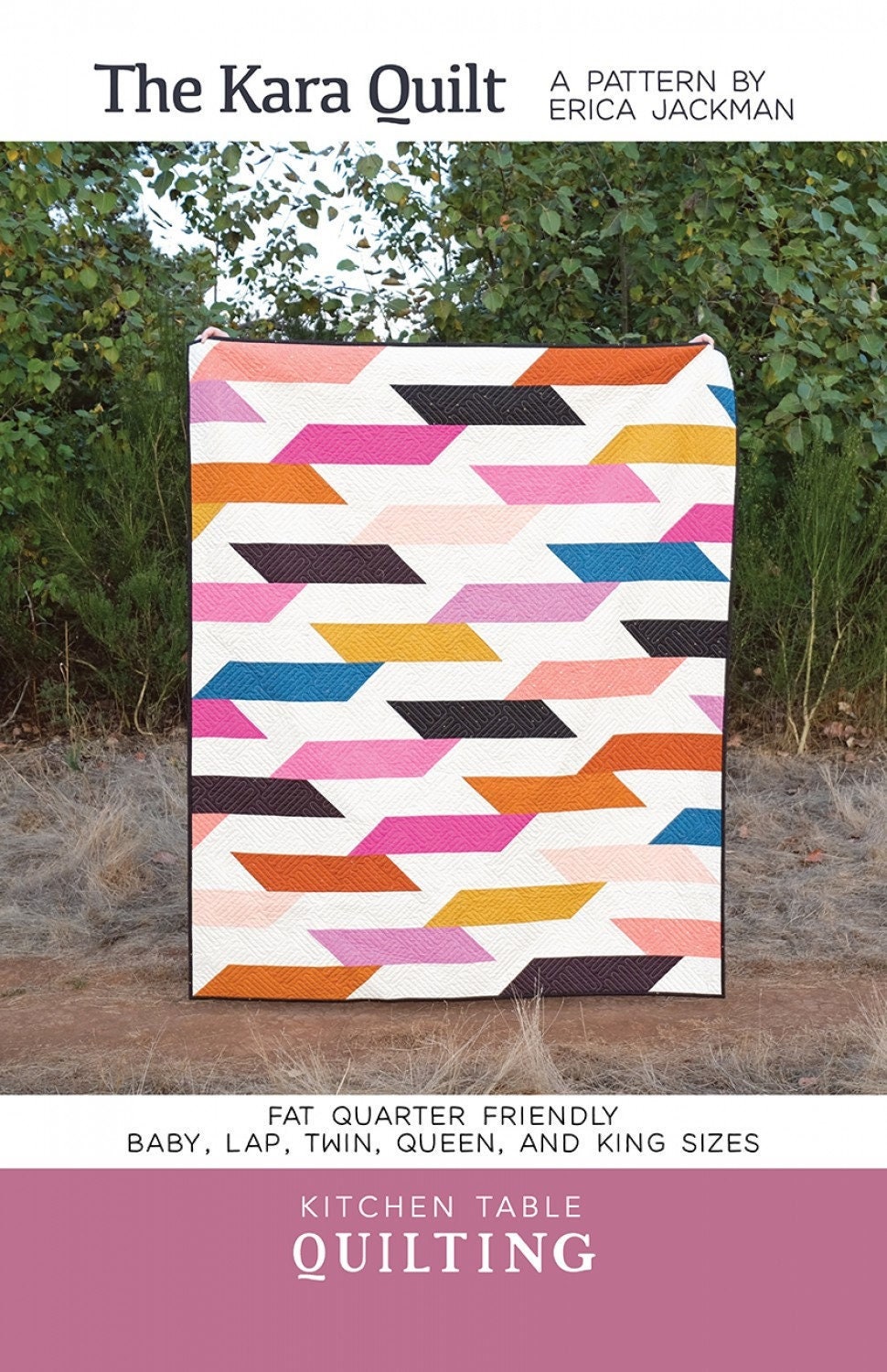 The Kara Quilt Pattern # KTQ159 From Kitchen Table Quilting By Erica Jackman Available in 5 sizes