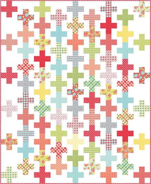 Zinnia Down Pour Ruby Yardage 24135 19 by April Rosenthal Sold in 1/2 yard increments
