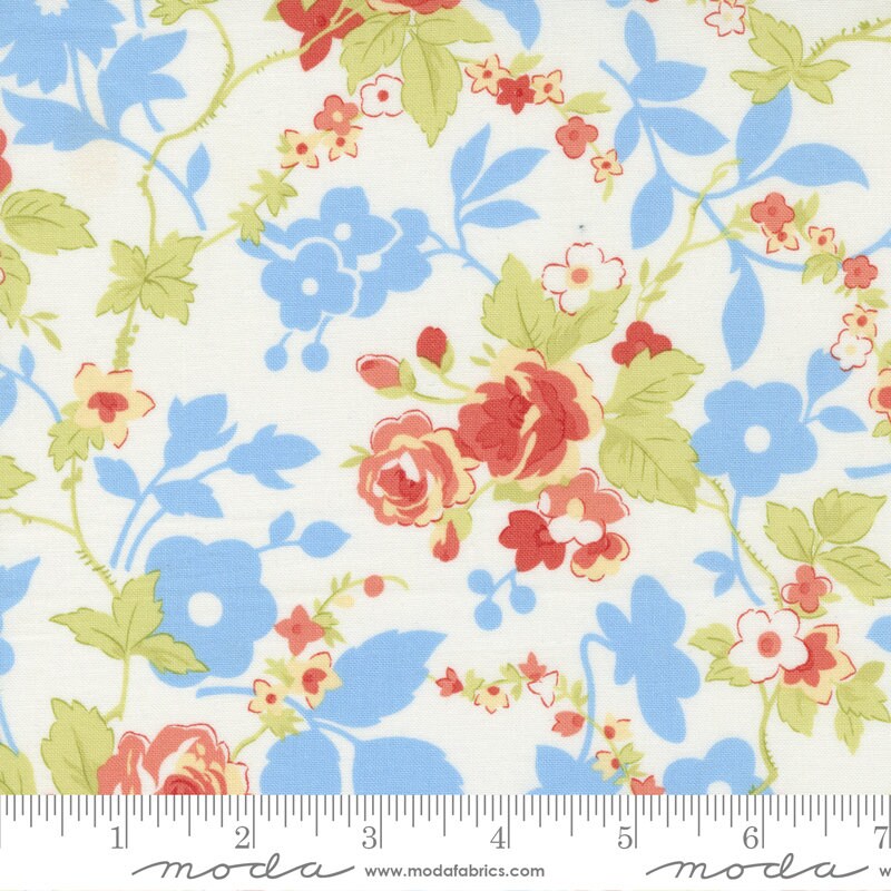 Fruit Cocktail Summer Floral Ice Cream by Fig Tree and Co. 20460-11 Sold in 1/2 yard increments