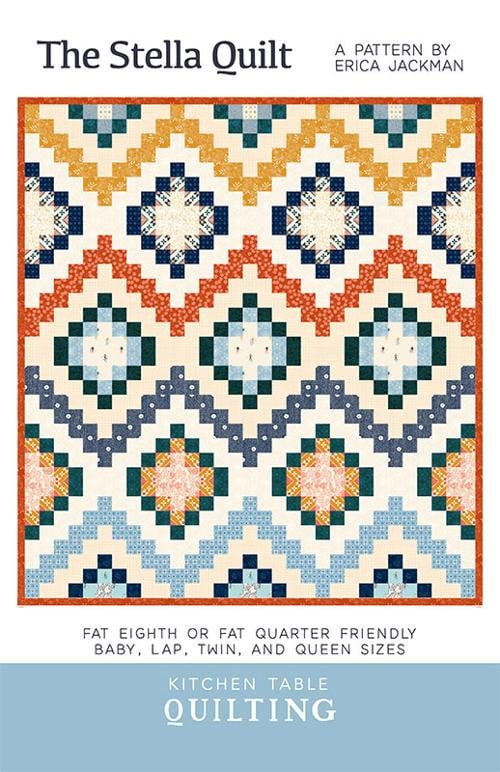 Winterglow Star Geometrics in Papaya RS5106 12 by Ruby Star for Moda Fabrics