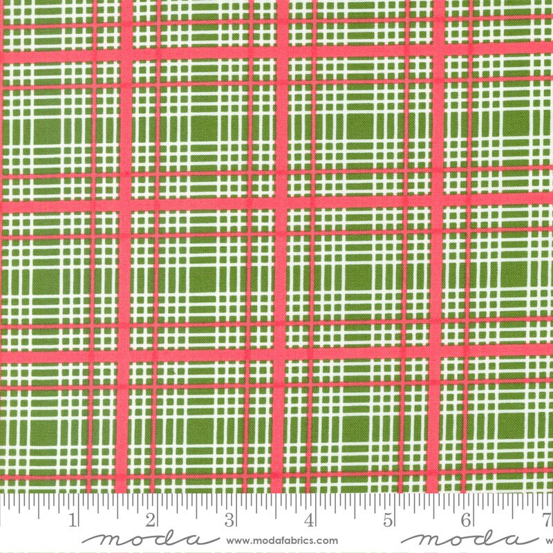 Favorite Things Plaid in Evergreen 37653 17 by Sherri and Chelsi sold in 1/2 yard increments