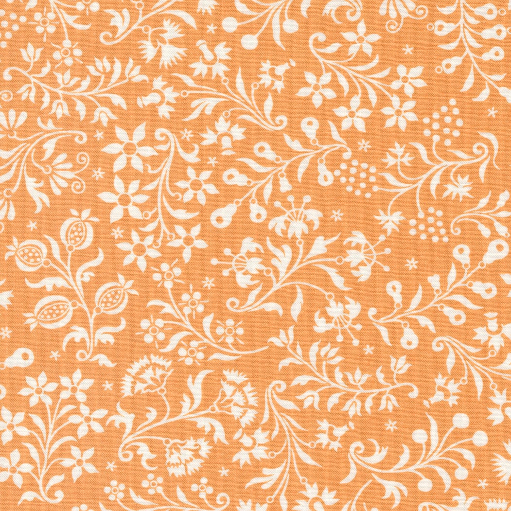 Harvest Moon Halloween Stripe in Pumpkin Midnight 20473 11 by Fig Tree and Co. sold in 1/2 yard Increments
