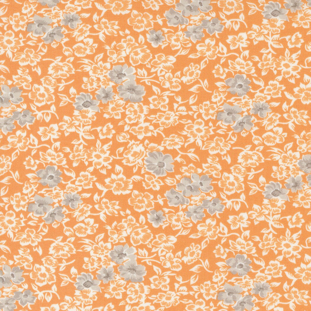 Harvest Moon Halloween Stripe in Pumpkin Midnight 20473 11 by Fig Tree and Co. sold in 1/2 yard Increments