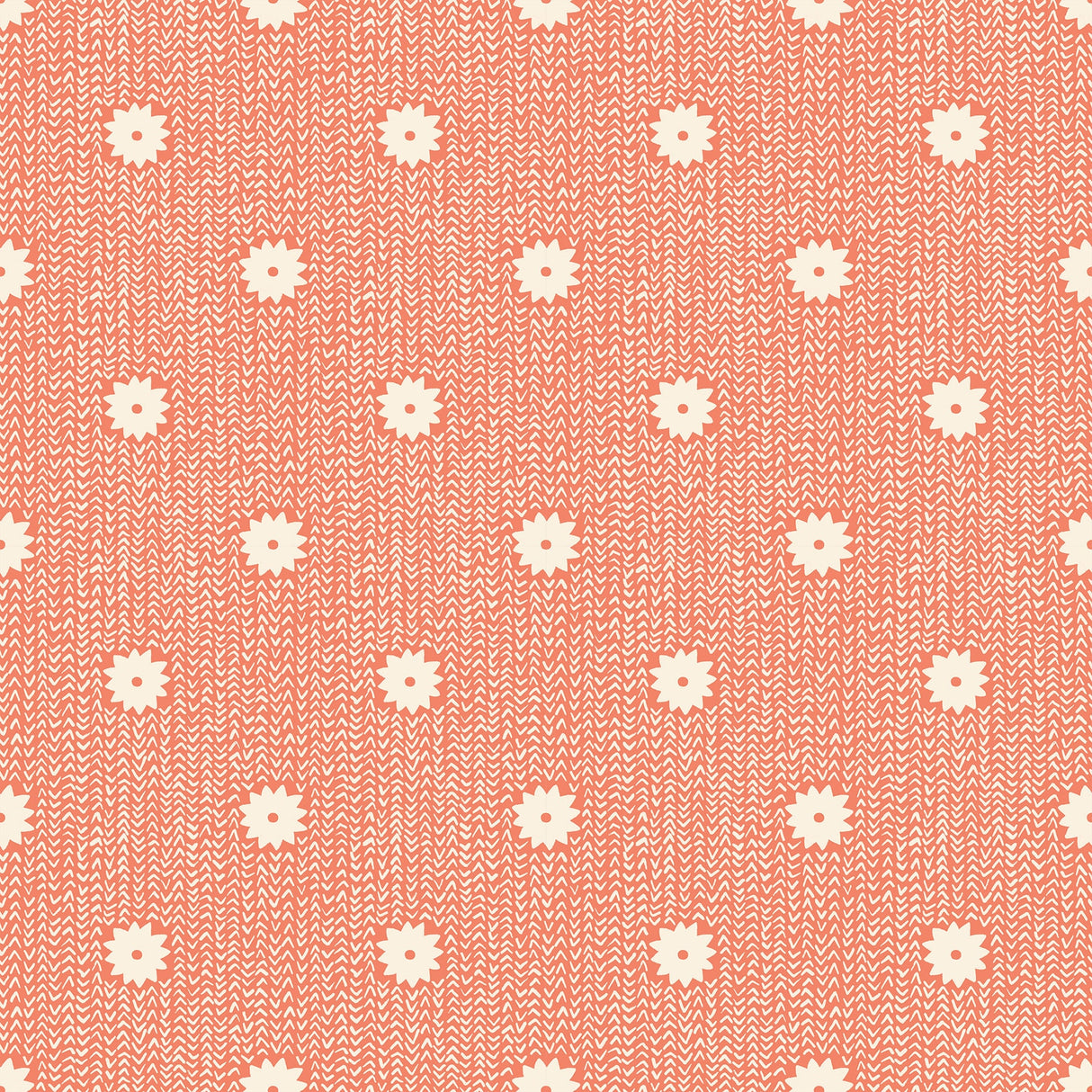 Winterglow Star Geometrics in Papaya RS5106 12 by Ruby Star for Moda Fabrics