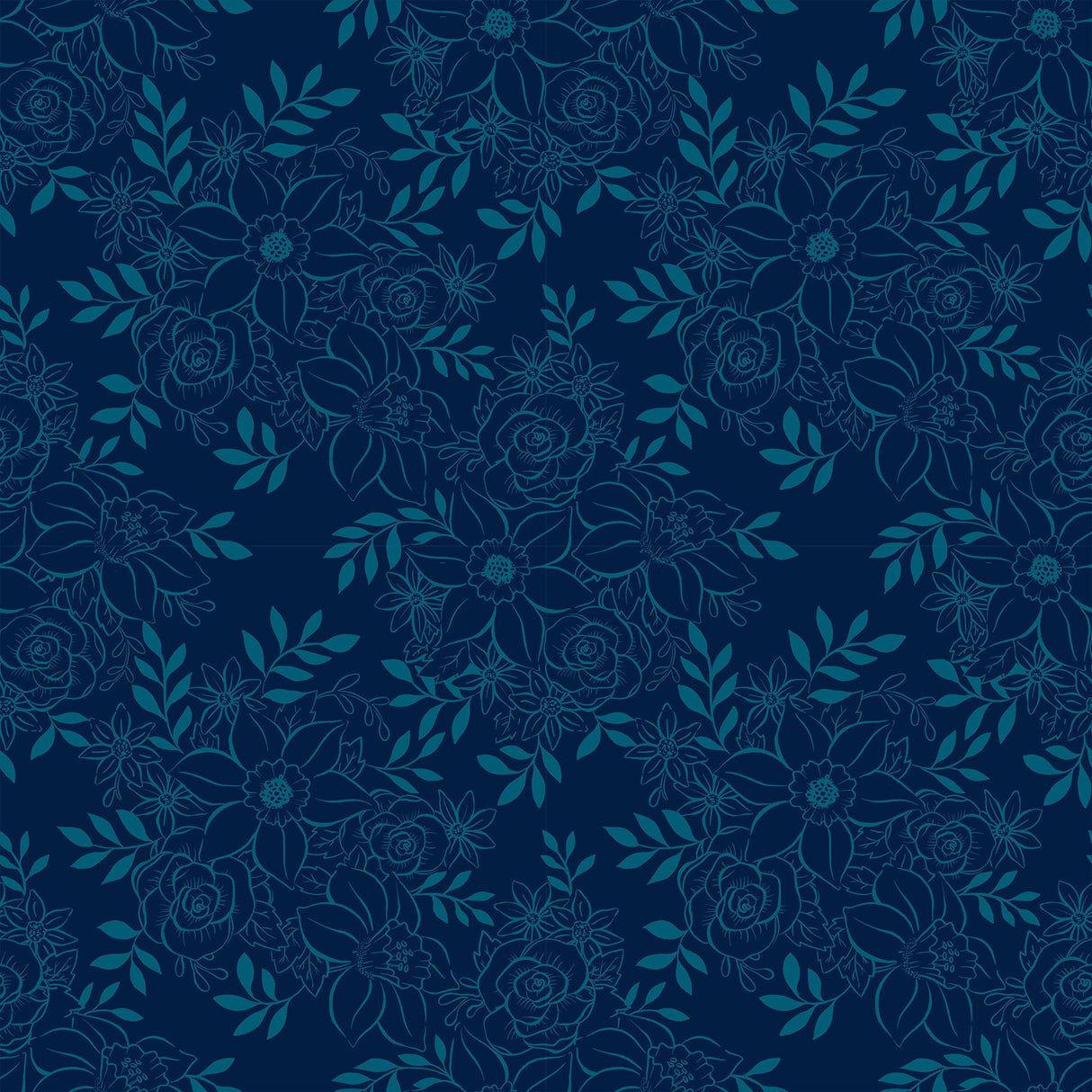 Winterglow Forest Winter Pine in Papaya RS5105 13 by Ruby Star for Moda Fabrics