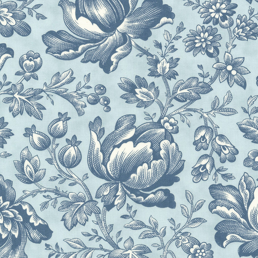 Cascade Budding Vines in Dusk 44323 14 by 3 Sisters sold in 1/2 yard increments