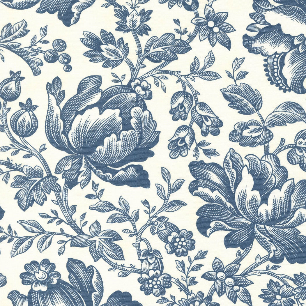 Cascade Budding Vines in Dusk 44323 14 by 3 Sisters sold in 1/2 yard increments