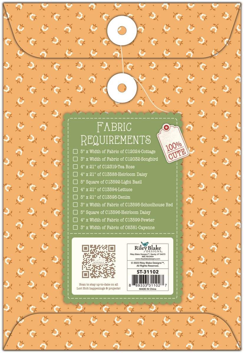 Lori Holt Quilt Seeds™ Pattern Home Town Neighbor No. 3