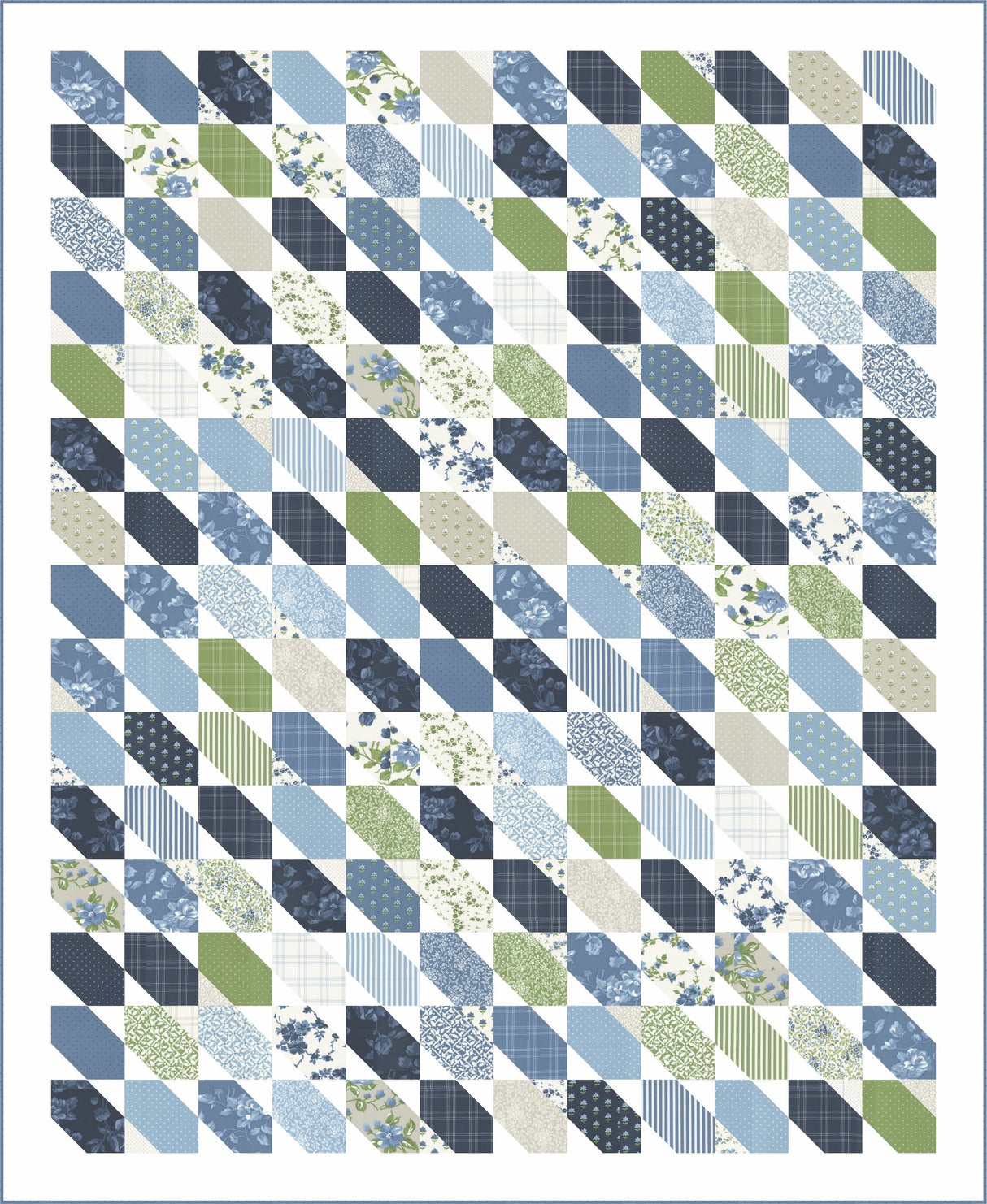 Coastal Quilt Pattern by Thimble Blossoms TBL280 size - 60 x 73” x 78” Printed Pattern ONLY