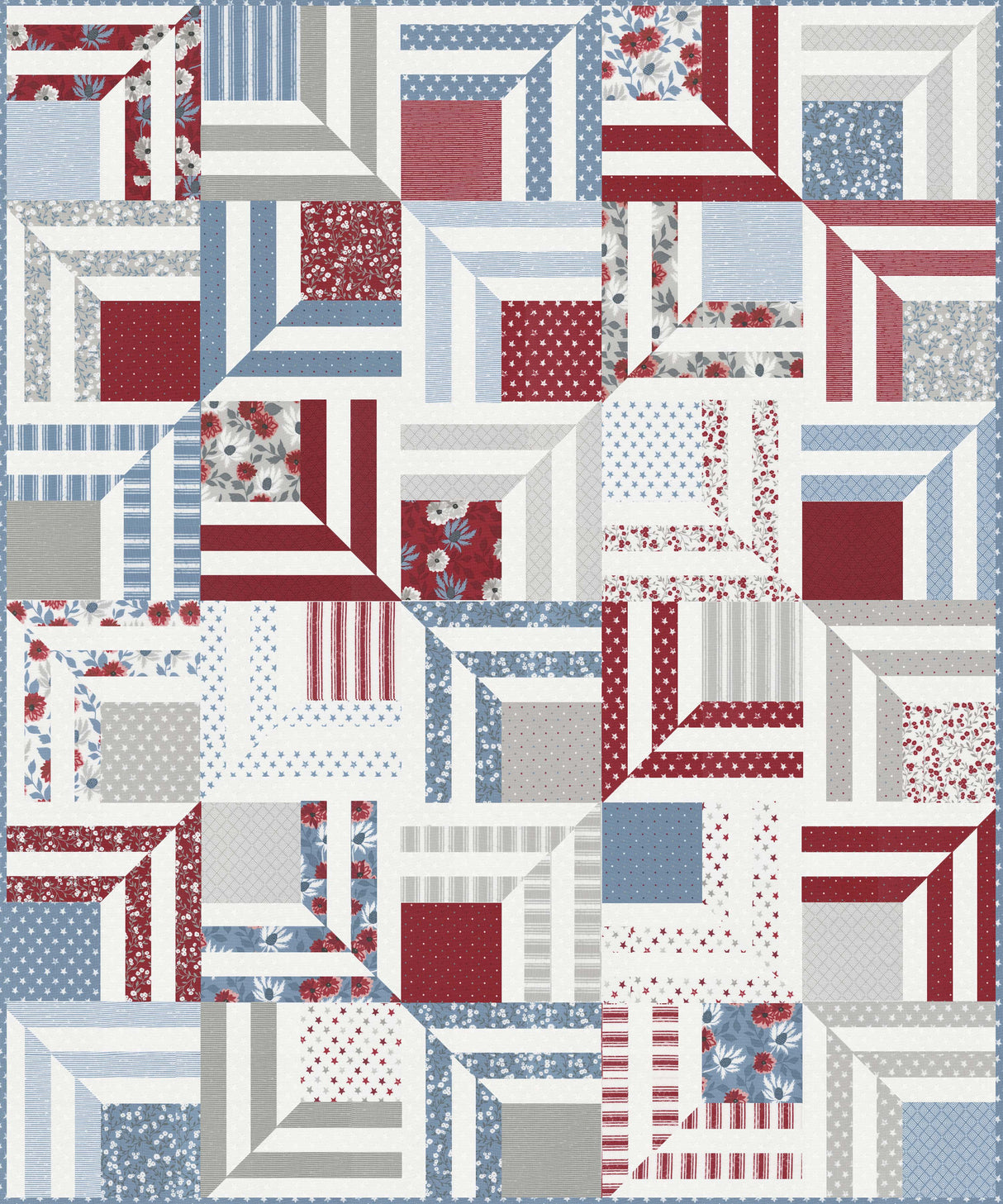 Old Glory Jelly Roll 5200JR By Lella Boutique for Moda Fabrics
