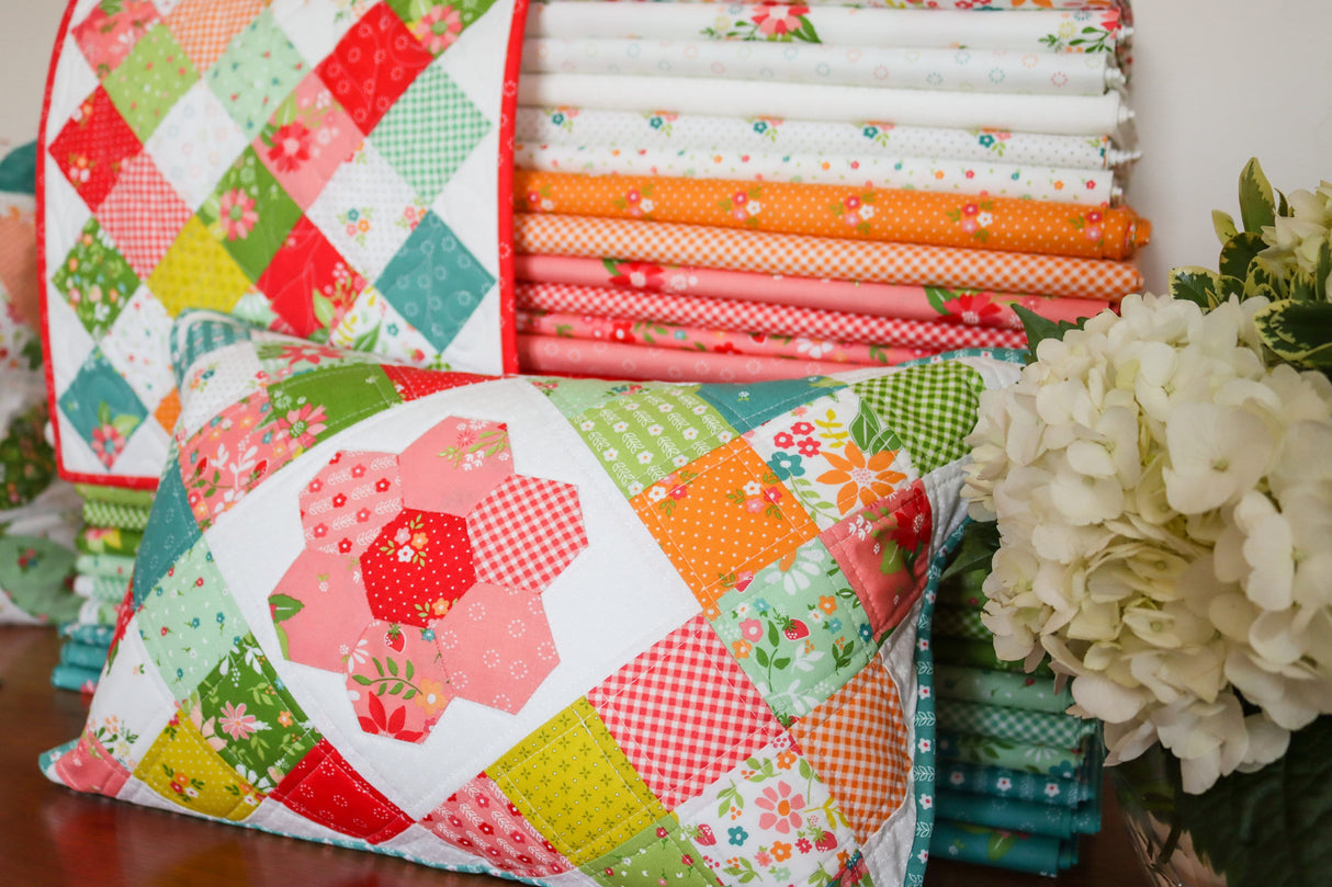 Strawberry Lemonade Daisy Dots Cloud by Sherri and Chelsi 37677-11 Sold in 1/2 yard increments