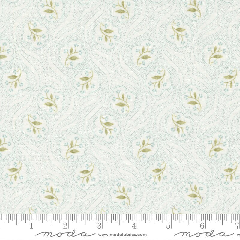 HoneyBloom Prancing Poises Milk Yardage 44345-11 by 3 Sisters sold in 1/2 yard increments