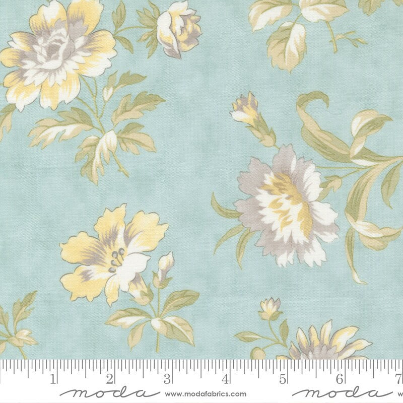 HoneyBloom Blooming Water Yardage 44340-12 by 3 Sisters sold in 1/2 yard increments