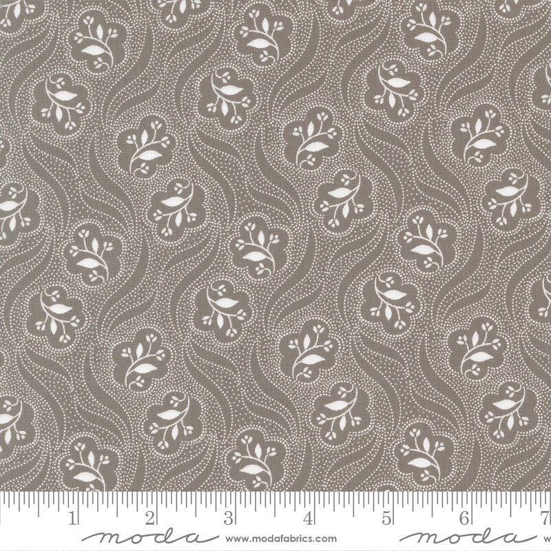 HoneyBloom Prancing Poises Charcoal Yardage 44345-15 by 3 Sisters sold in 1/2 yard increments