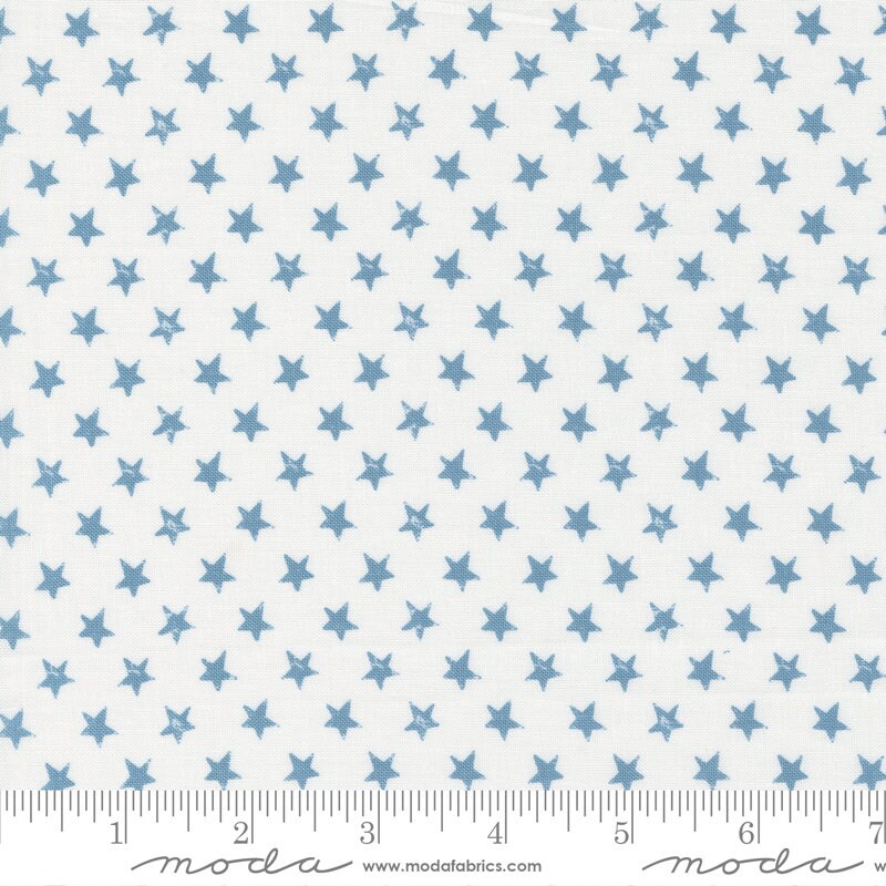 Old Glory Star Spangled Cloud Sky 5204-22 by Lella Boutique Sold in 1/2 Yard Increments