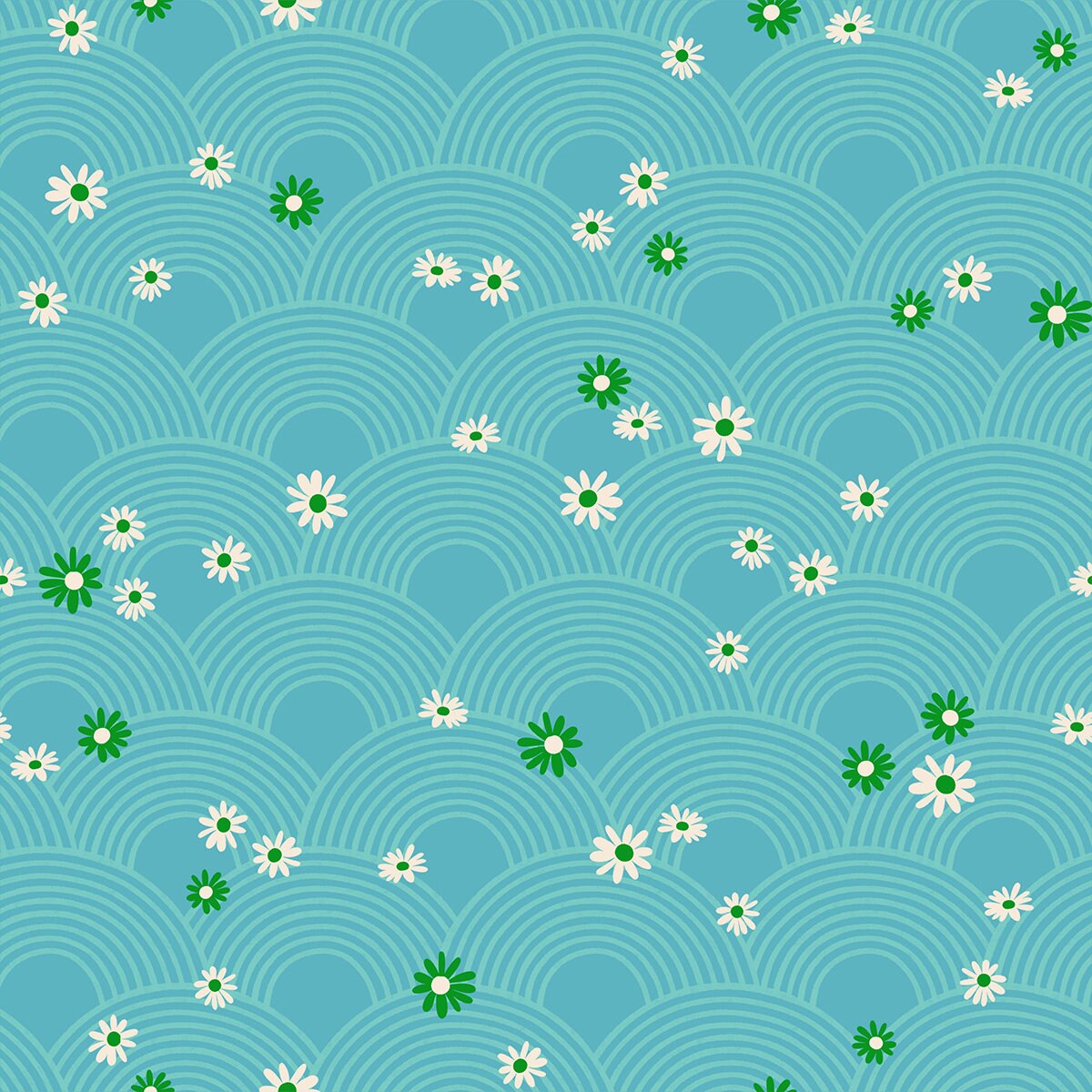 Rise and Shine Meadow Turquoise RS0081-13 Ruby Star Society Sold in 1/2 yard Increments