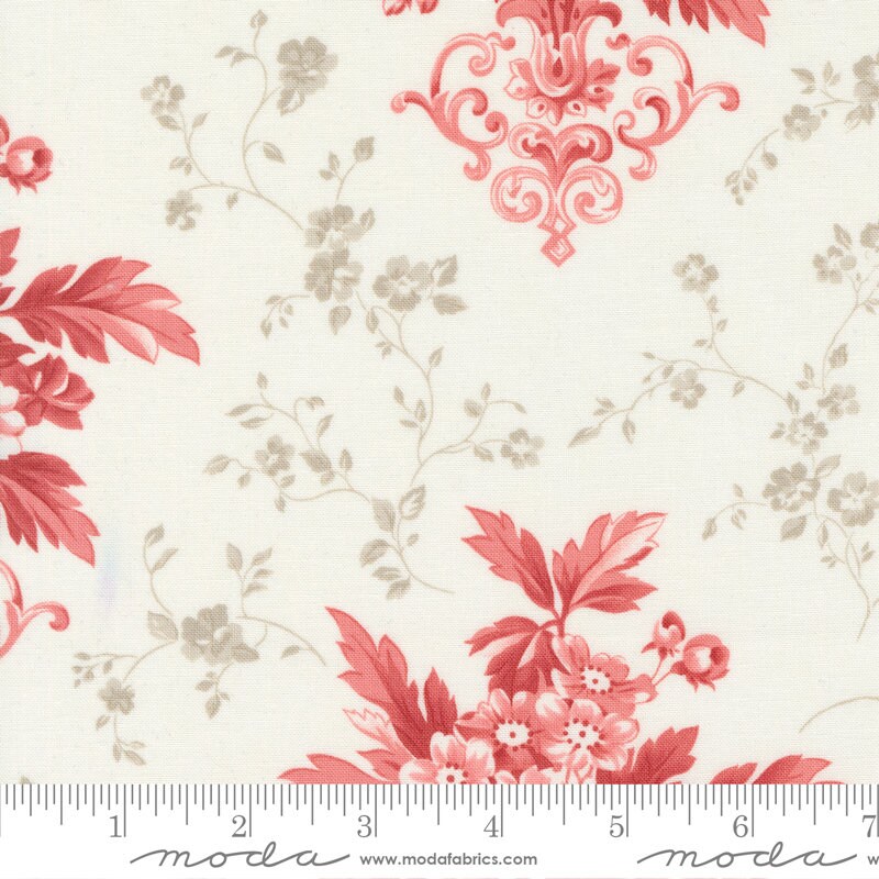 Ridgewood Antique Bouquet Milk 14970-11 by Minick and Simpson Sold in 1/2 yard increments