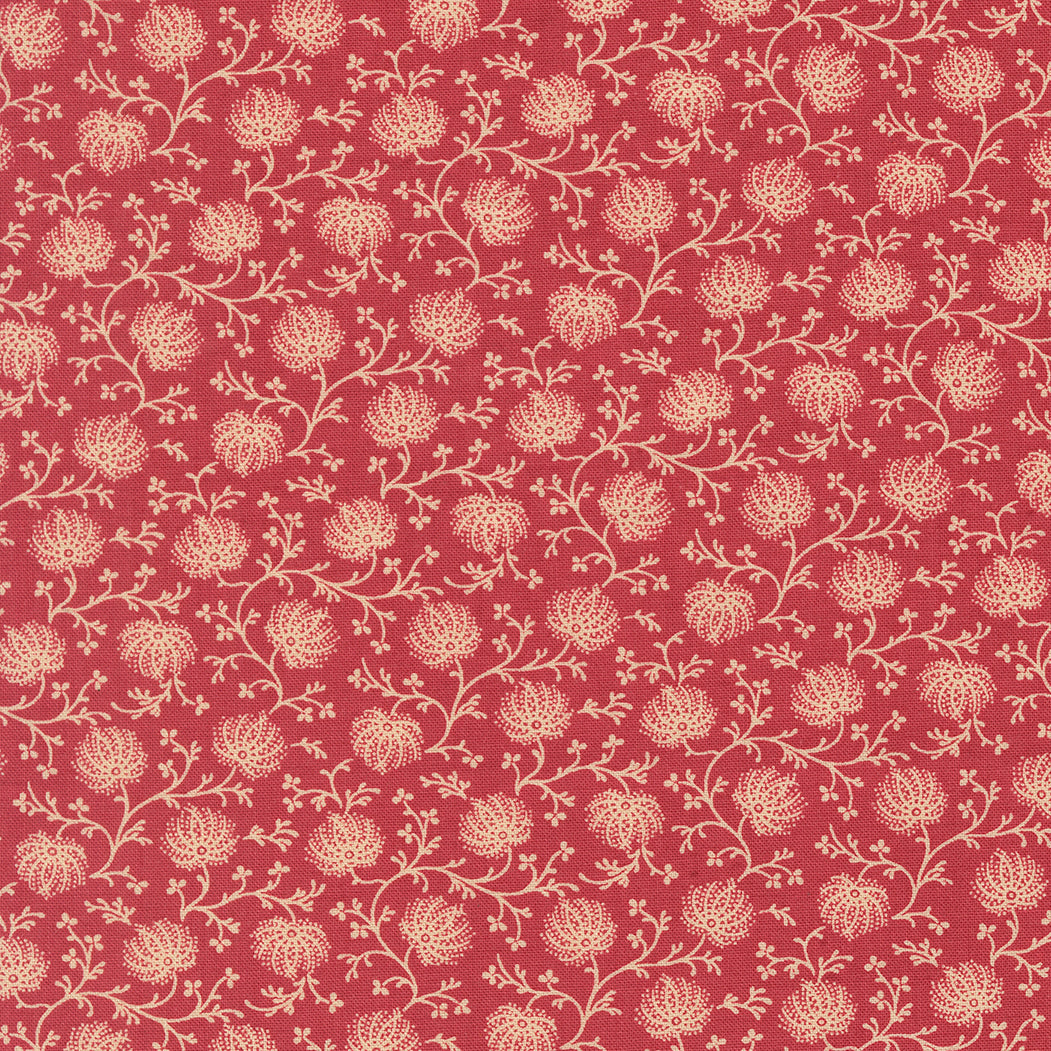 Joie de Vivre Campanule Rouge Yardage 13986-13 by French General for Moda Fabrics Sold in 1/2 yard increments
