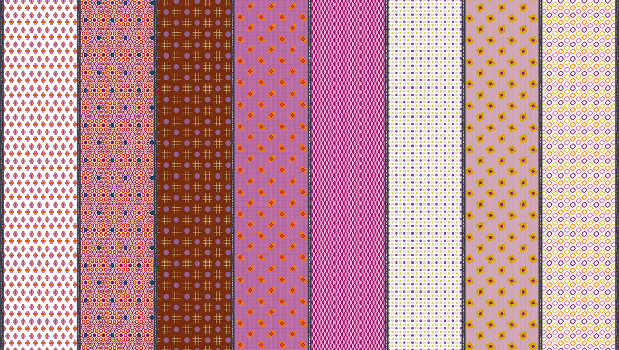 Mixed Bag of Lollies Half Yard Bundle includes by Jen Kingwell for Moda Fabrics