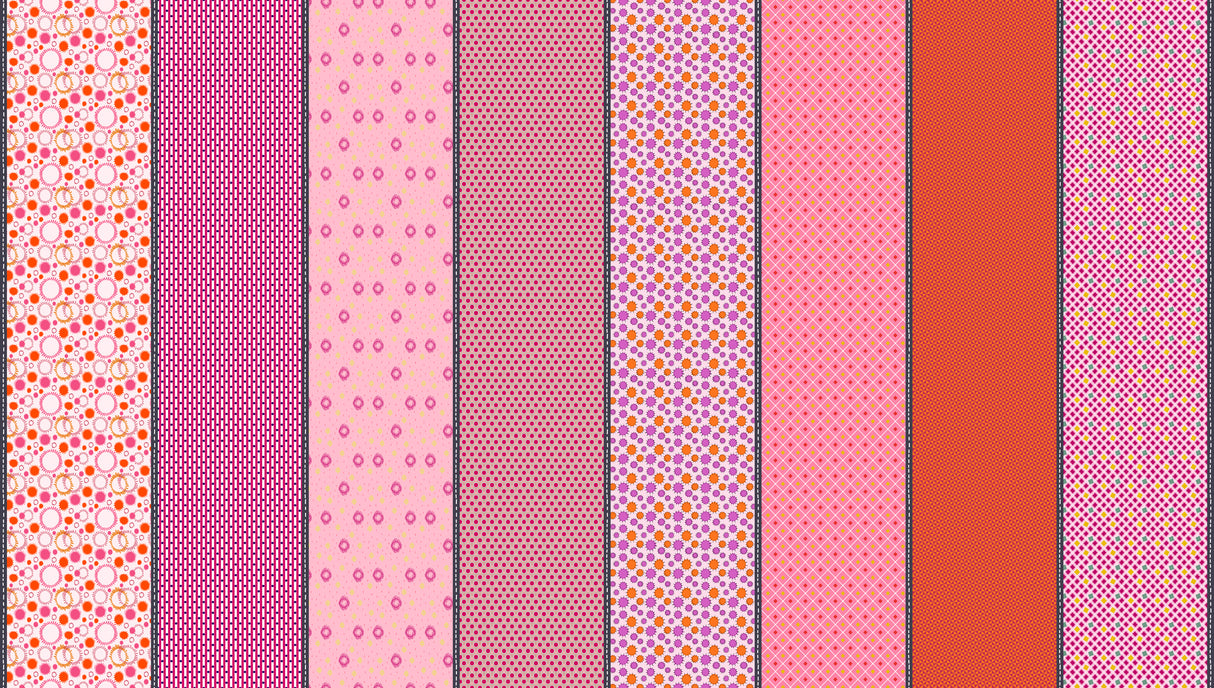 Mixed Bag of Lollies Half Yard Bundle includes by Jen Kingwell for Moda Fabrics
