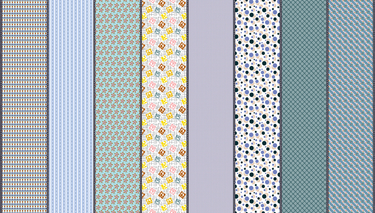 Mixed Bag of Lollies Half Yard Bundle includes by Jen Kingwell for Moda Fabrics