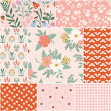 Meadow Moments Pink Colorway bundle includes 8 Fat Quarters