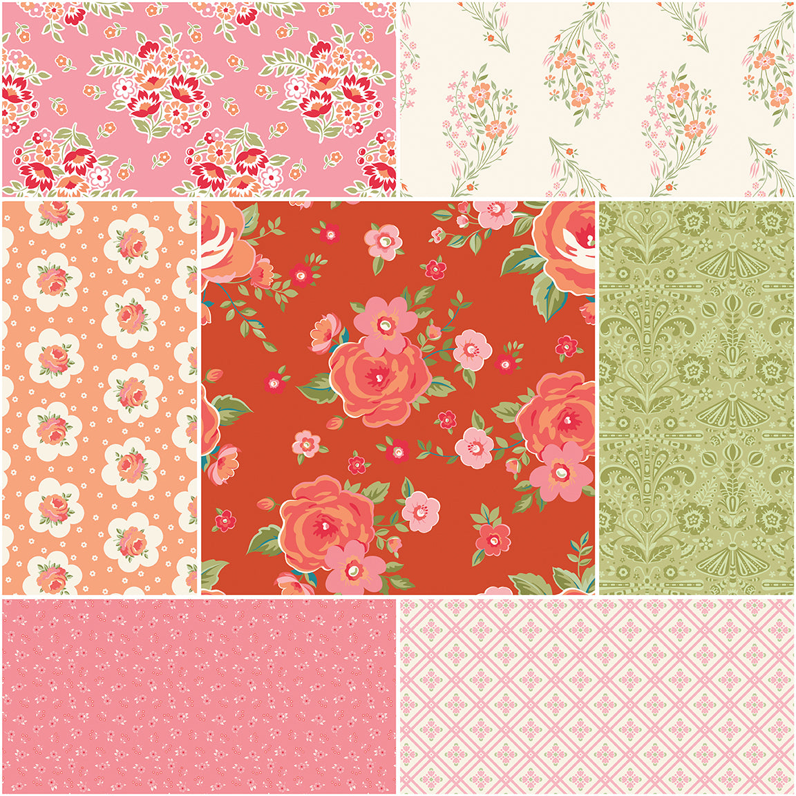 Peach Cobbler by Lilly Ashbury for Riley Blake Designs  5 Inch Stacker, 42 Pcs. bin 16