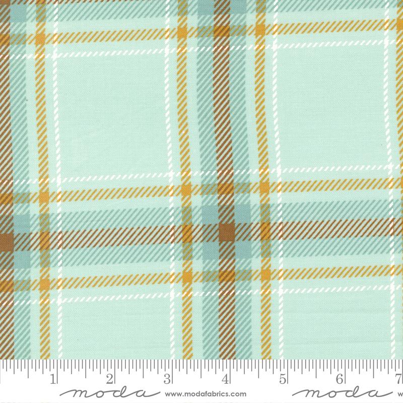 Ponderosa Cowboy Plaid Sky  Yardage 20867-17 by Stacy Iest Hsu for Moda fabrics sold in 1/2 yard increments