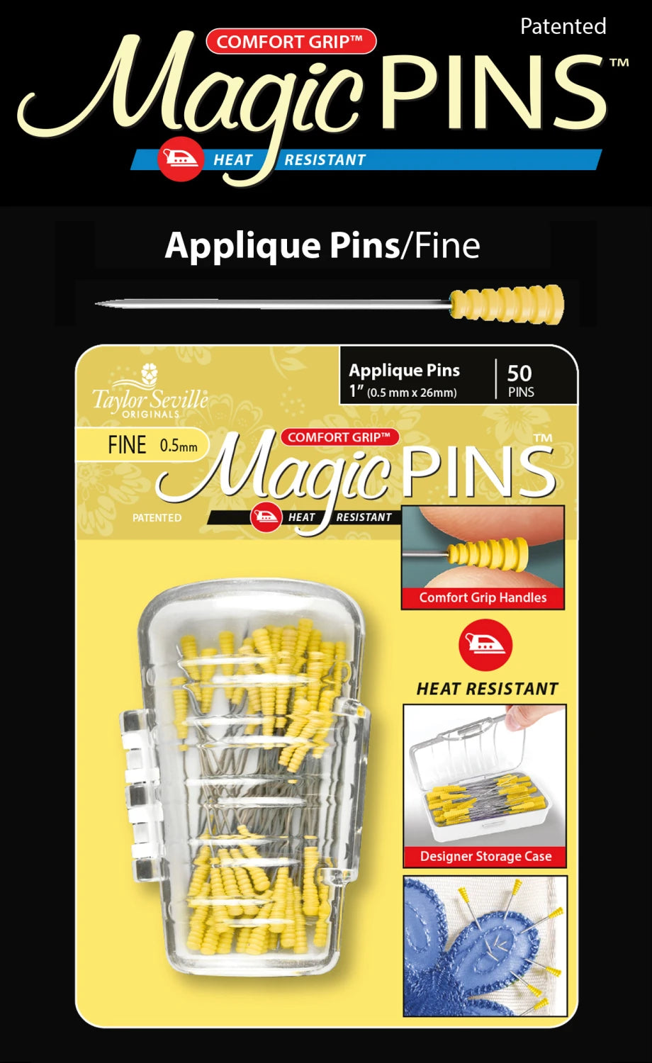 Magic Pins Applique Fine 50pc 219751