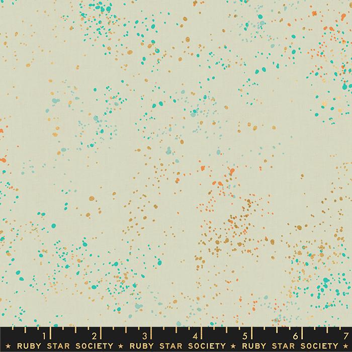 Speckled Metallic Shell Yardage RS5027 82M by Ruby Star Society and Rashida Coleman Hale for Ruby Star Society Sold in 1/2 Yard Increments