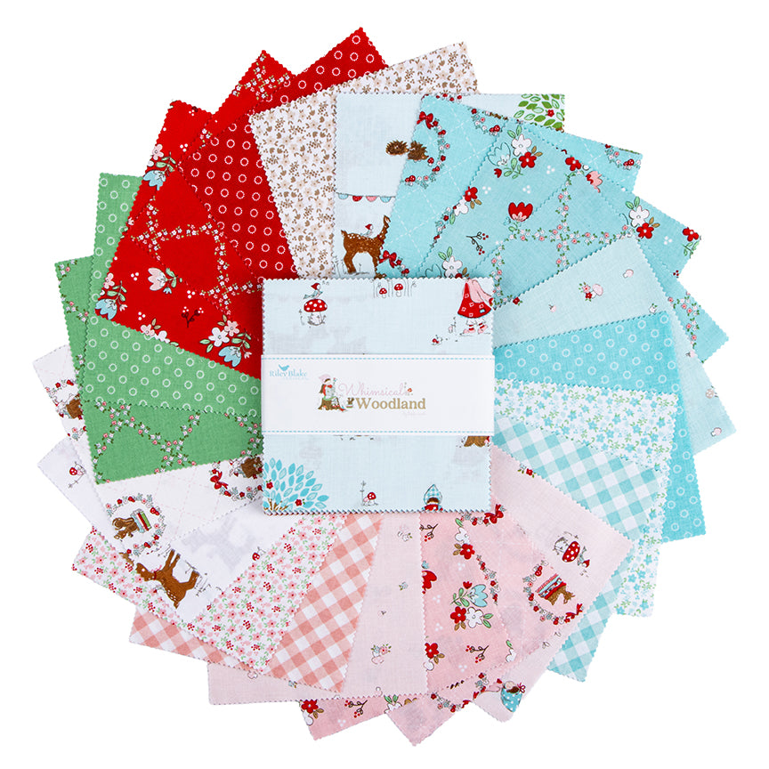 Whimsical Woodland 5 Inch Stacker, 42 Pcs. by Tasha Noel for Riley Blake Designs Bin 14