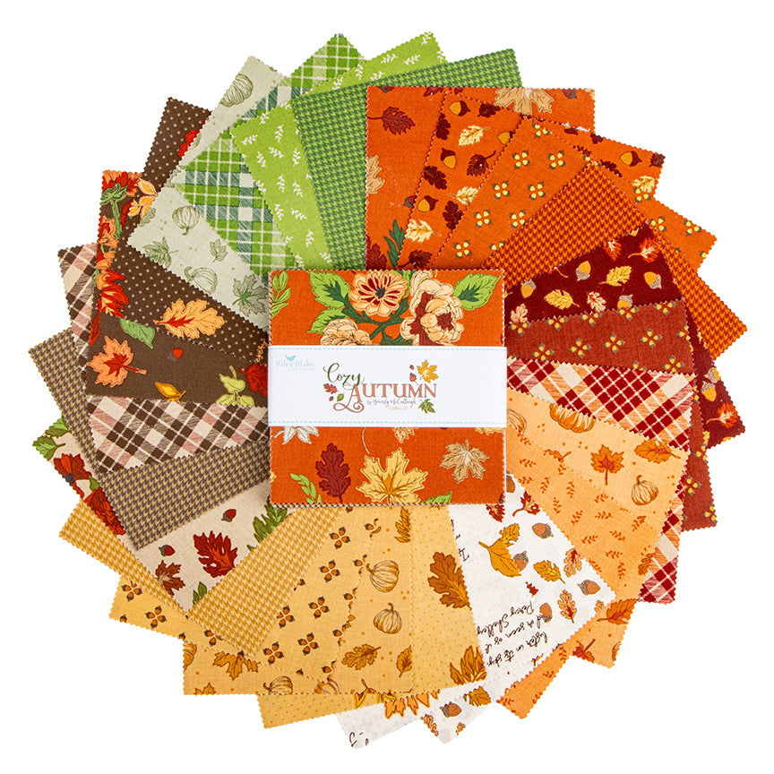 Cozy Autumn 5 Inch Stacker, 42 Pcs.
