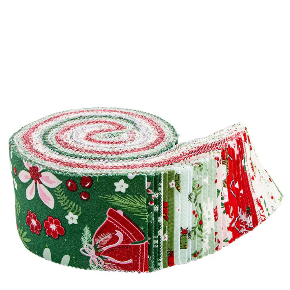 Mistletoe & Holly Rolie Polie 2 1/2" Strips RP-16400-42