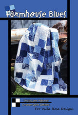 Farmhouse Blues Quilt Kit Featuring Georgia, includes fabric for the top, binding and pattern