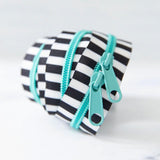 30" Zipper Black & White Caribe includes 2 zipper pulls - SSCZ04 by Stitch Supply Co.