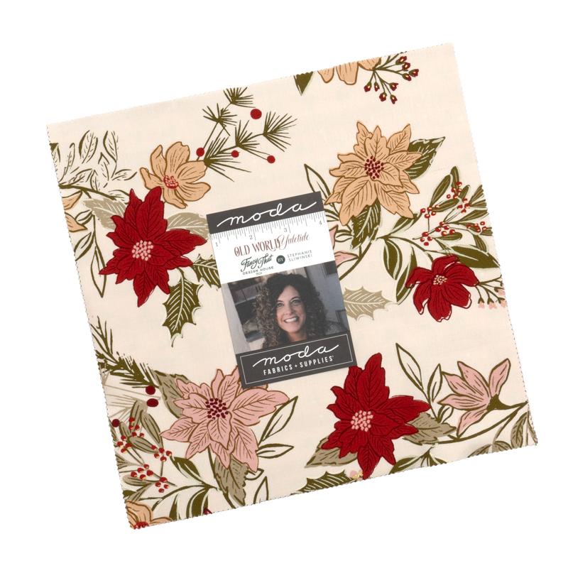Yuletide Treats Quilt Kit features Old World Yuletide by Fancy That Design House Fabrics for the quilt top, backing and Pattern 52 x 61