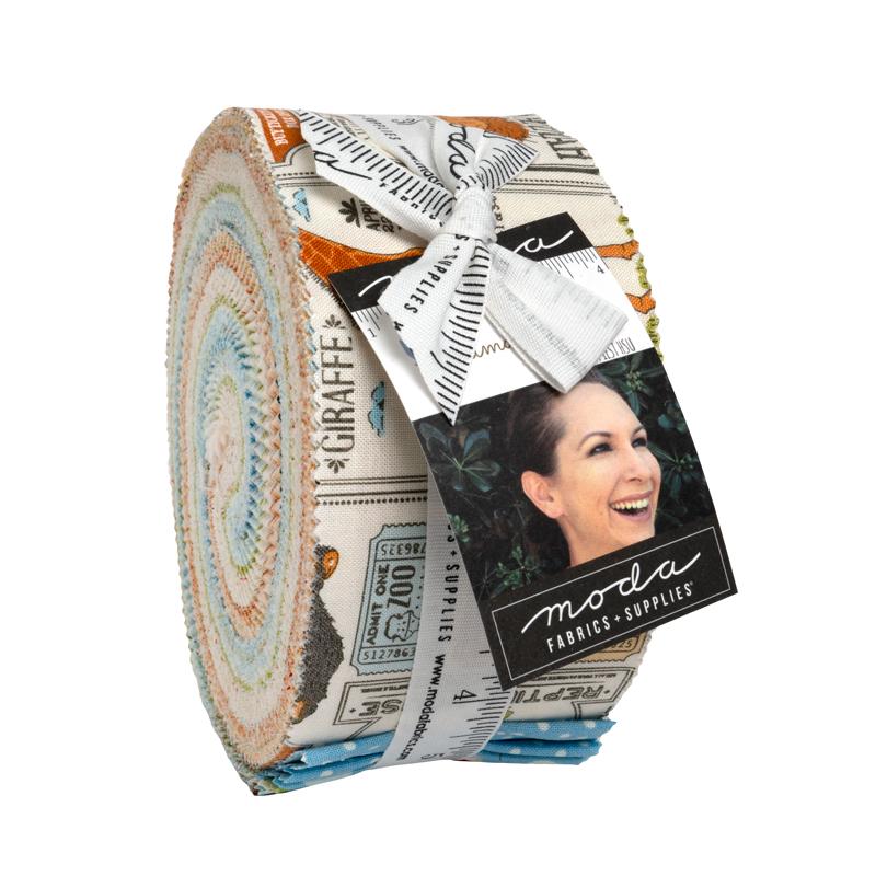 Animal Park Fun Jelly Roll by Stacy Iest Hsu 20960JR For Moda Fabrics