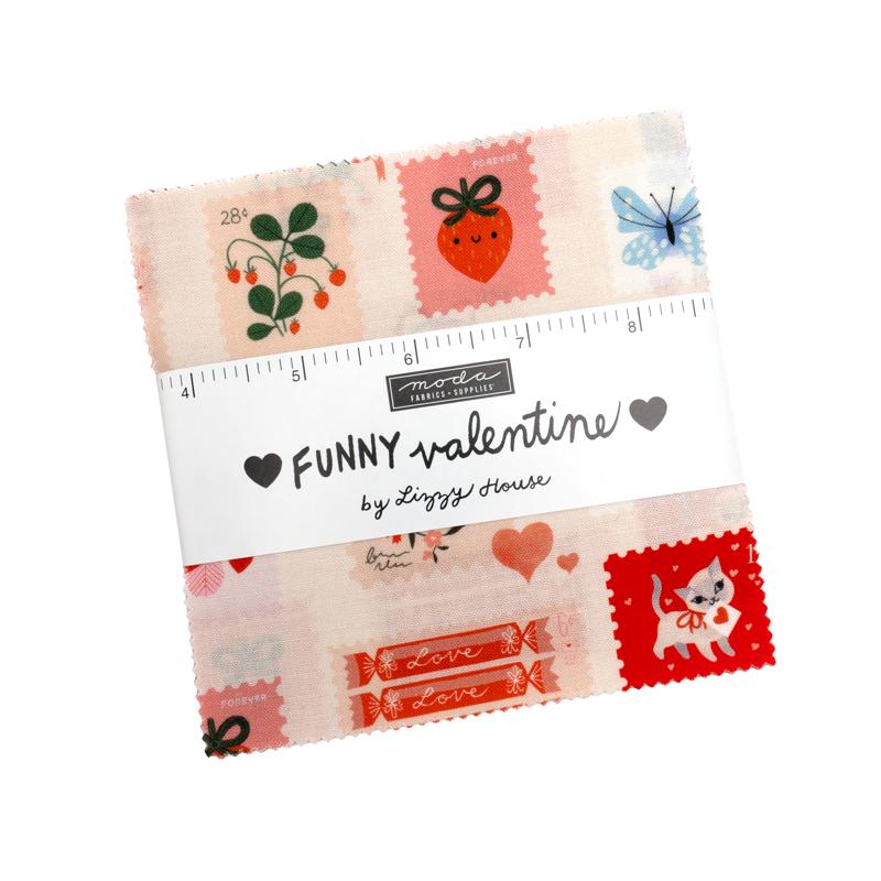 Funny Valentine Charm Pack 37140PP by Lizzy House Bin 31