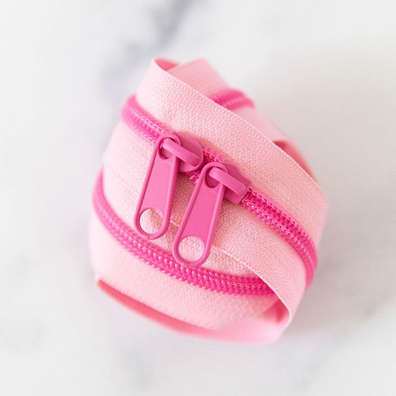 30" Zipper Bubblegum includes 2 zipper pulls - SSCZ07 by Stitch Supply Co.