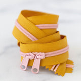 30" Zipper Ochre includes 2 zipper pulls - SSCZ12 by Stitch Supply Co.