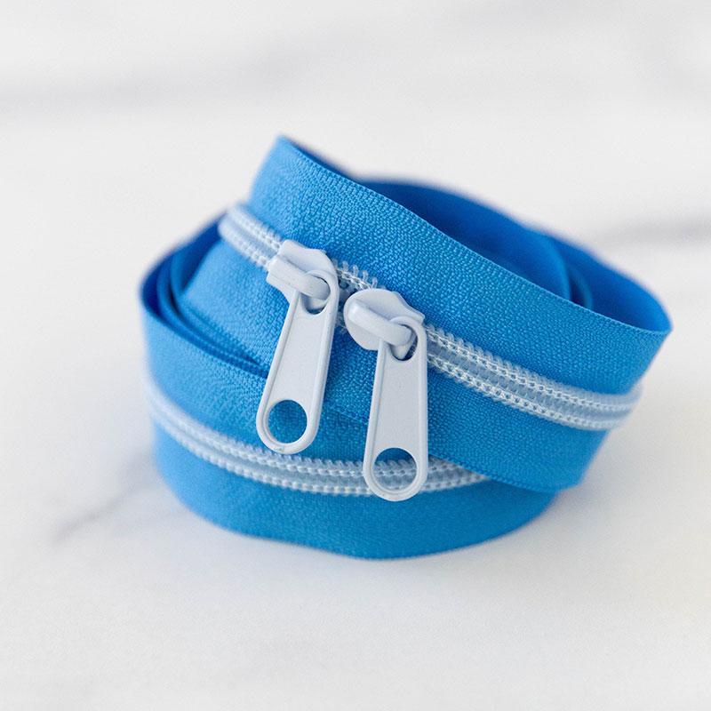 30" Zipper Clear Sky includes 2 zipper pulls - SSCZ23 by Stitch Supply Co.