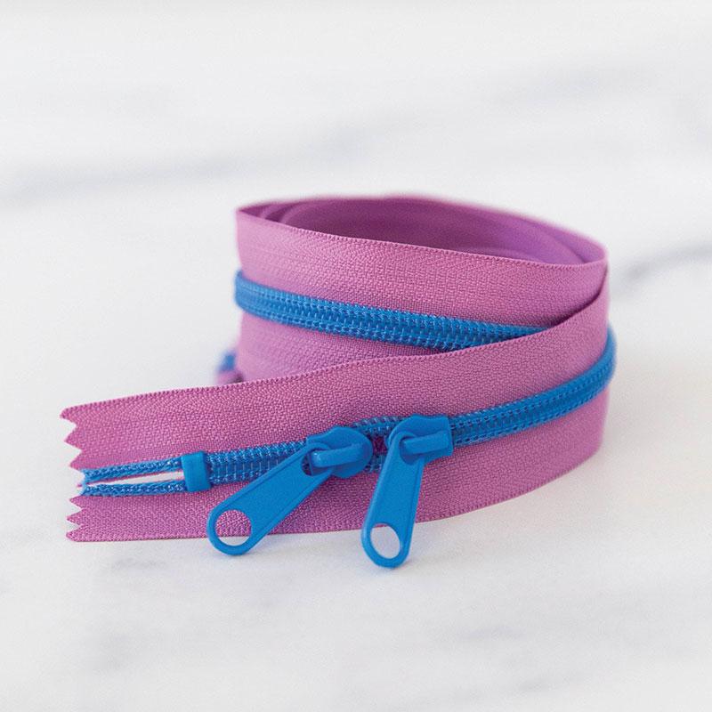 30" Zipper Blueberry includes 2 zipper pulls - SSCZ28 by Stitch Supply Co.