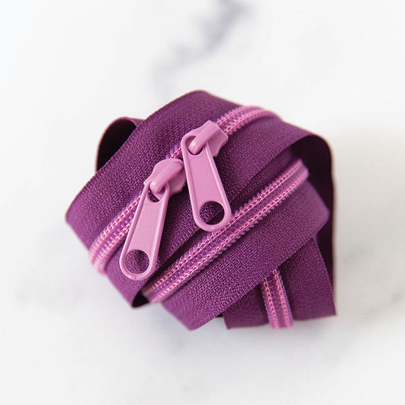 30" Zipper Plum includes 2 zipper pulls - SSCZ29 by Stitch Supply Co.