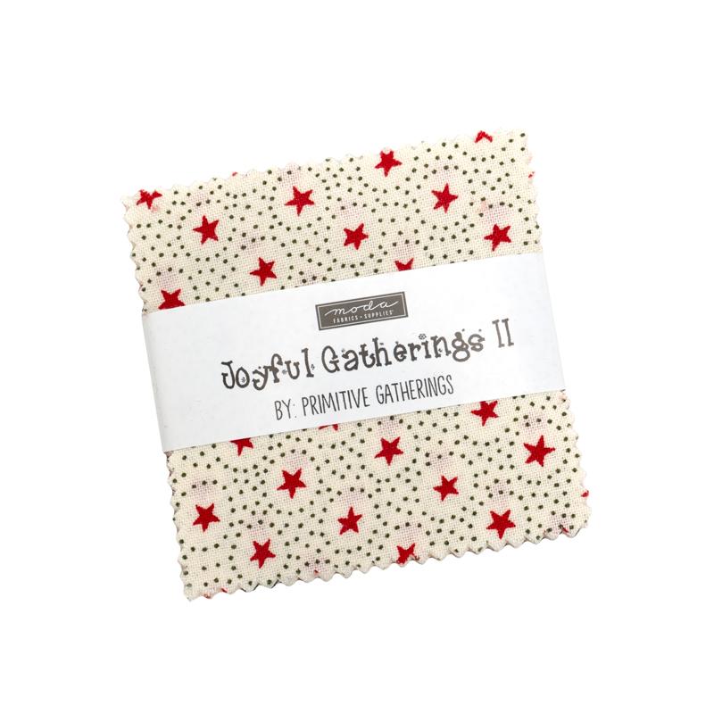 Joyful Gathering II Mini Charm 49330MC by Primitive Gatherings for Moda Bin 55