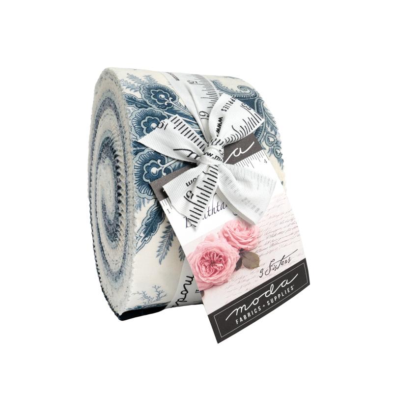 Breathtaking Blues Jelly Roll 4400JR for Moda Fabrics
