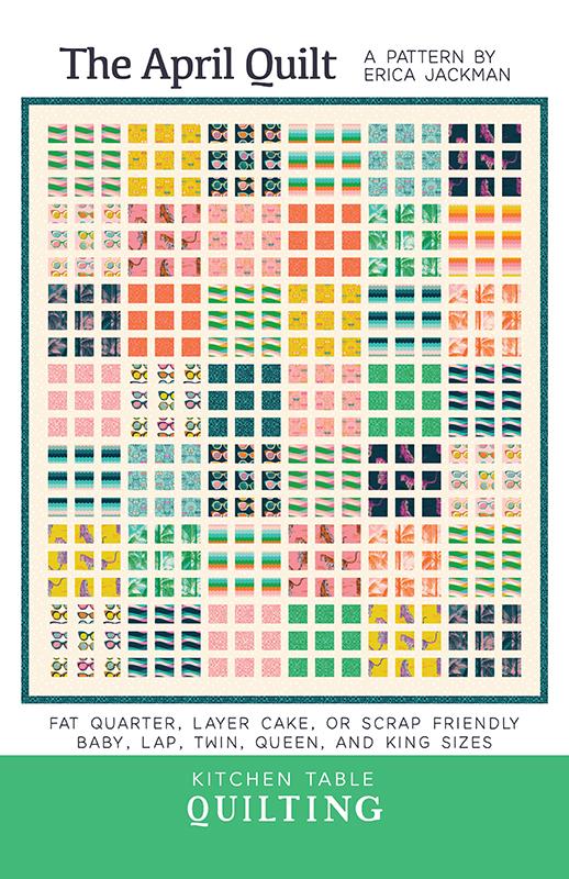 The April Quilt Pattern KTQ192  by Kitchen Table Quilting 5 sizes